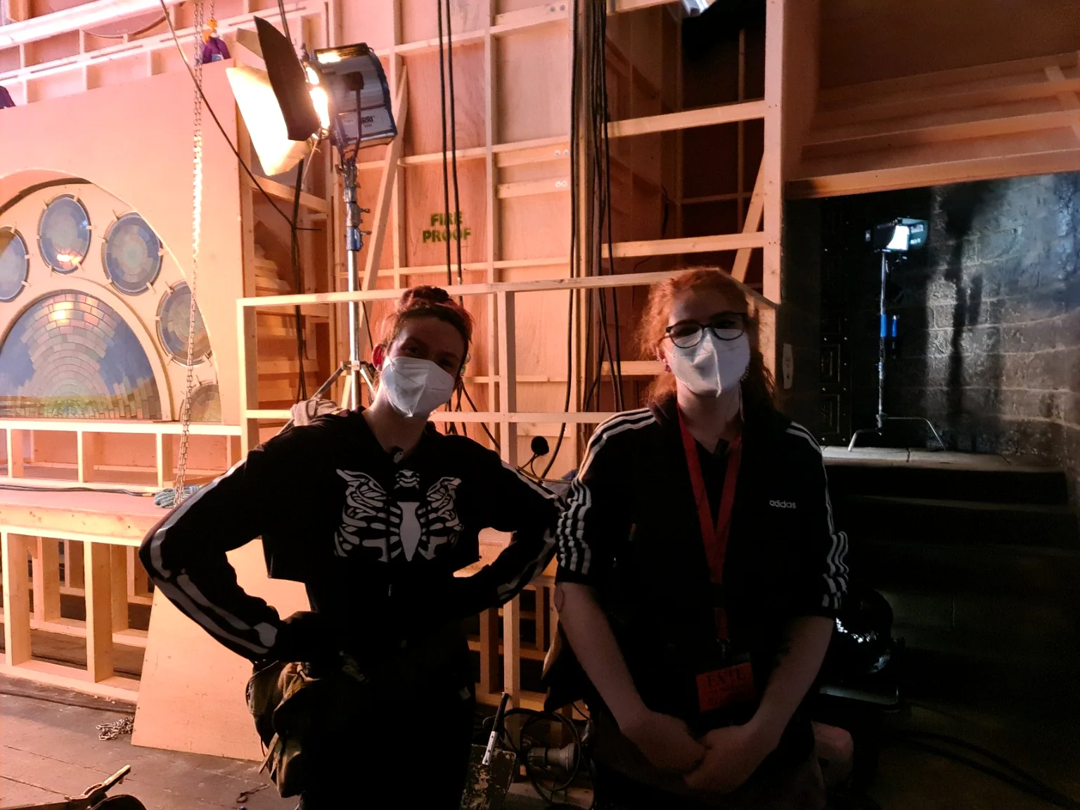 Mechatrons FX crew working on set