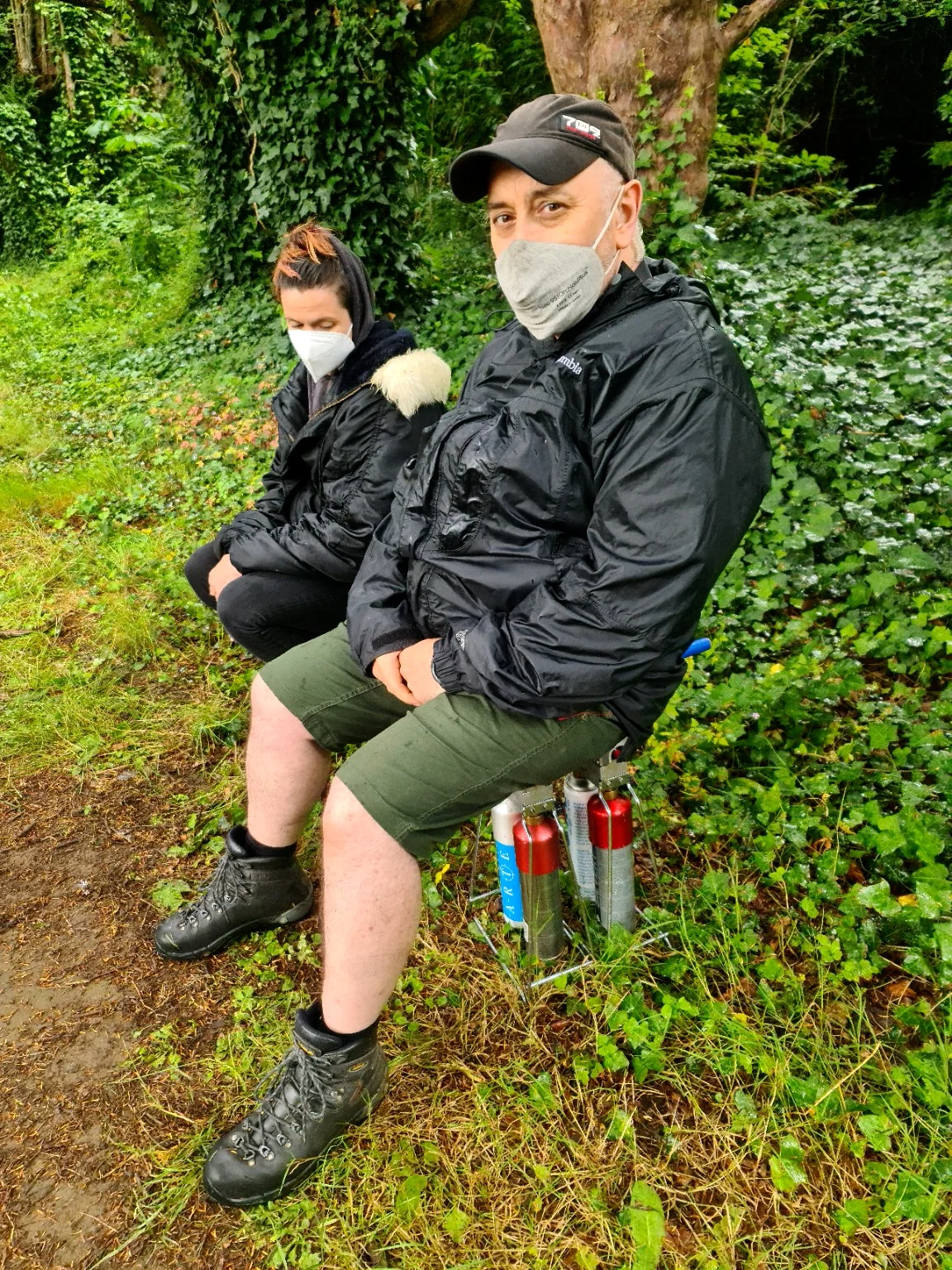 Special effects crew on location